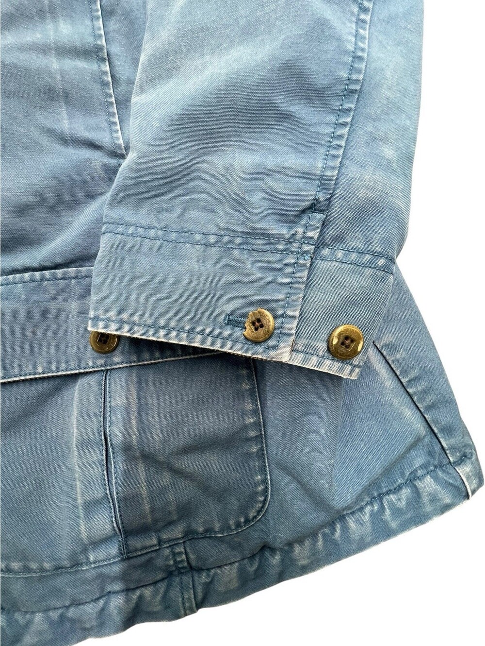 Vintage L.L.Bean Barn Coat Chore Jacket Blue Corduroy Collar 2X - Picture 6 of 6